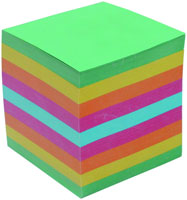 Блок для записей (запасной), 90х90х90 мм., цвет блока: цветной